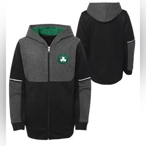 NBA Youth Boston Celtics Zip Hoodie in Black, size Medium (8-10)